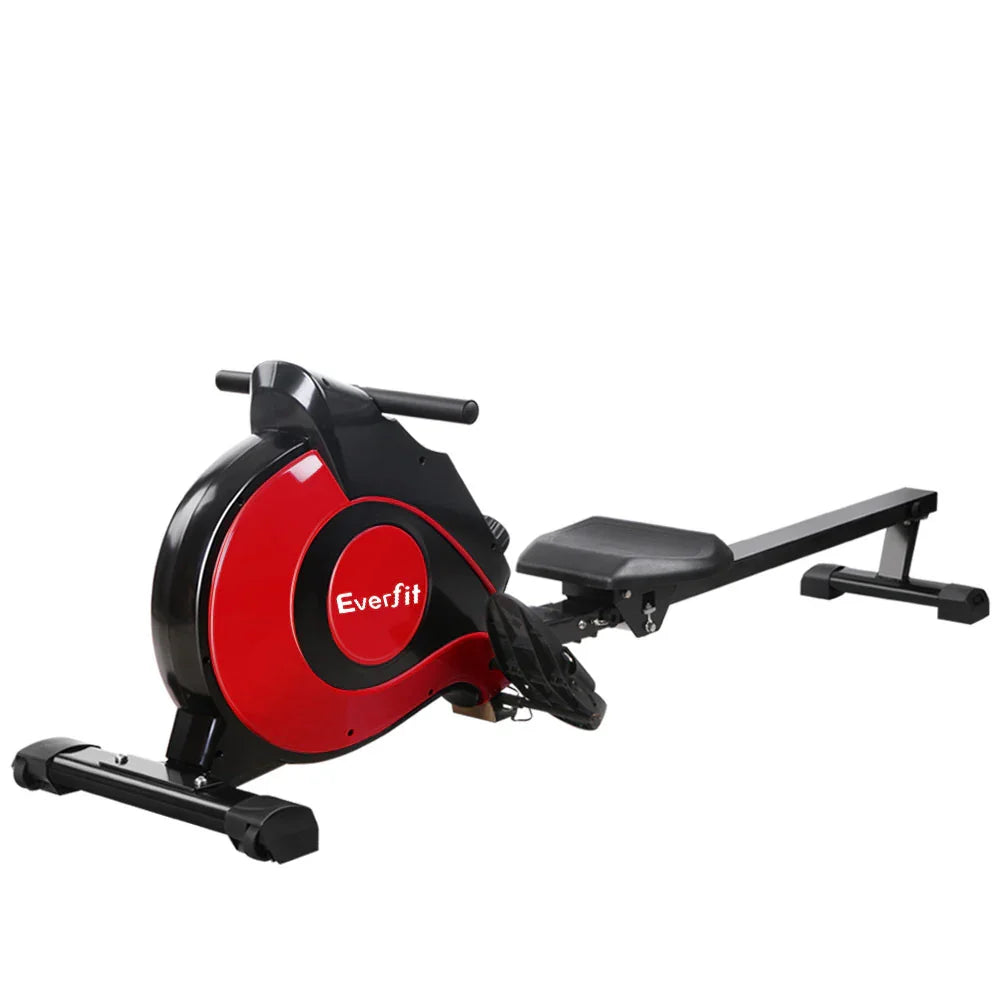Everfit rowing machine indoor fitness equipment black and red design