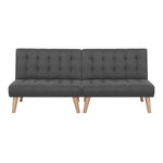 Artiss 2x Sofa Bed Couch Single Seater Fabric Grey - Flea Market