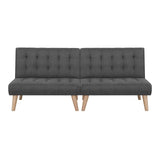 Artiss 2x Sofa Bed Couch Single Seater Fabric Grey - Flea Market