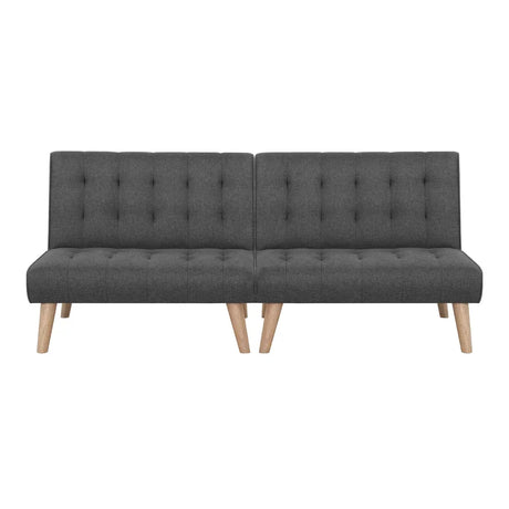 Artiss 2x Sofa Bed Couch Single Seater Fabric Grey - Flea Market