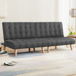 Artiss 2x Sofa Bed Couch Single Seater Fabric Grey - Flea Market