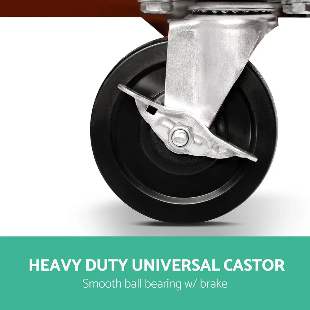 Giantz 14 Drawer Tool Box Cabinet Chest Mechanic Garage Storage Trolley Red