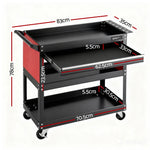 Giantz Tool Trolley Cart Rolling Cabinet Drawer Workshop Garage Storage