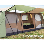 Weisshorn Instant Up Camping Tent 10 Person 3 Rooms Outdoor Family Hiking