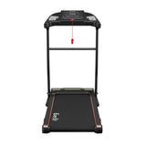 Black Everfit Titan treadmill front view with digital console and safety key