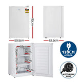 Devanti 81L Upright Freezer - White