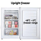 Devanti 81L Upright Freezer - White