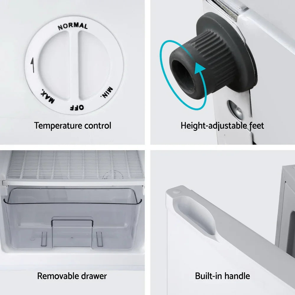 Devanti 81L Upright Freezer - White