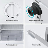 Devanti 81L Upright Freezer - White