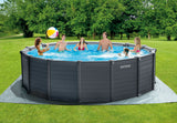 Intex 4.78m Graphite Grey Panel Pool - 1.24m Deep