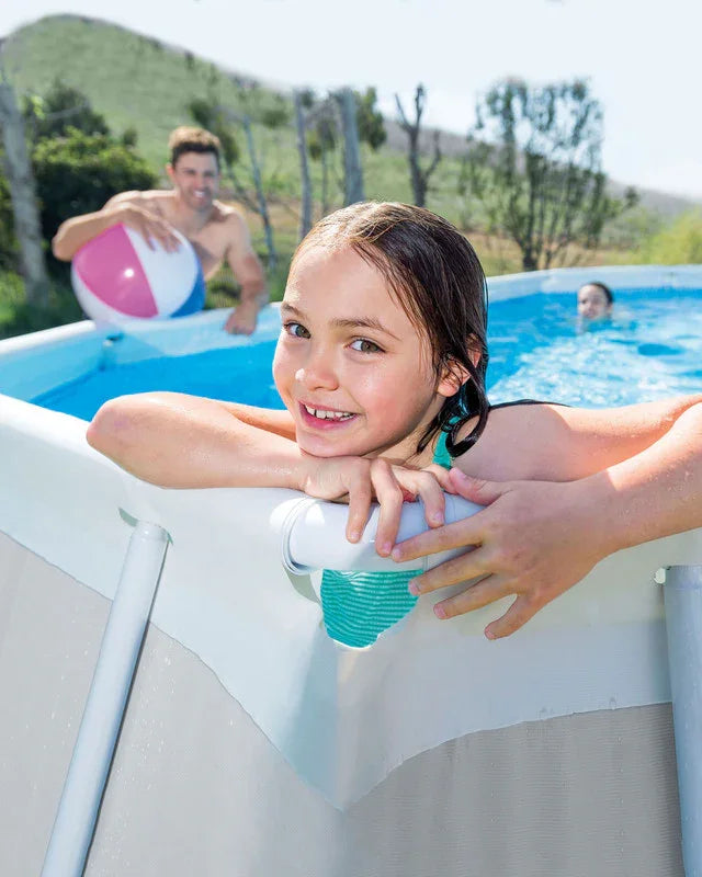 Intex 503x274x122cm Prism Frame Pool - 16ft Rectangular with Pump