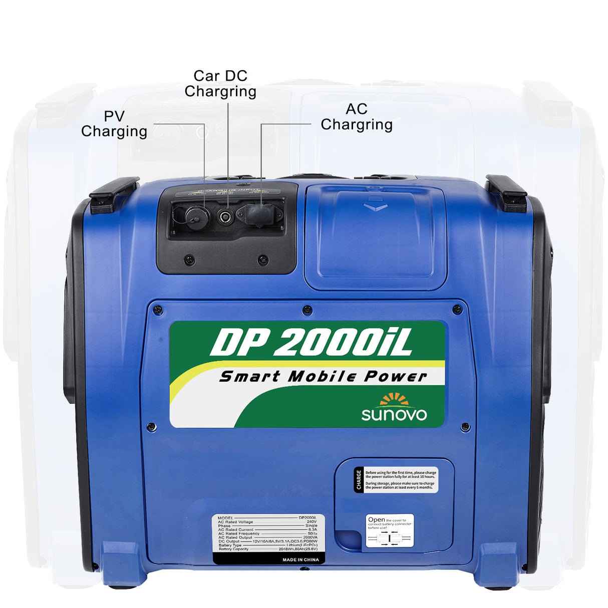 Samland 2000W Portable Power Station - Solar Inverter Generator