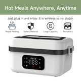 Wireless portable electric lunch box with digital display, rapid heating, sold at Flea Market AU