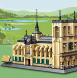 Notre-Dame Cathedral Building Blocks Model - Gothic Landmark Display Set