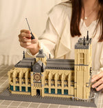 Notre-Dame Cathedral Building Blocks Model - Gothic Landmark Display Set