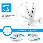 10X Magnifying LED Makeup Mirror Suction Cup - Vanity Mirror with Natural Light