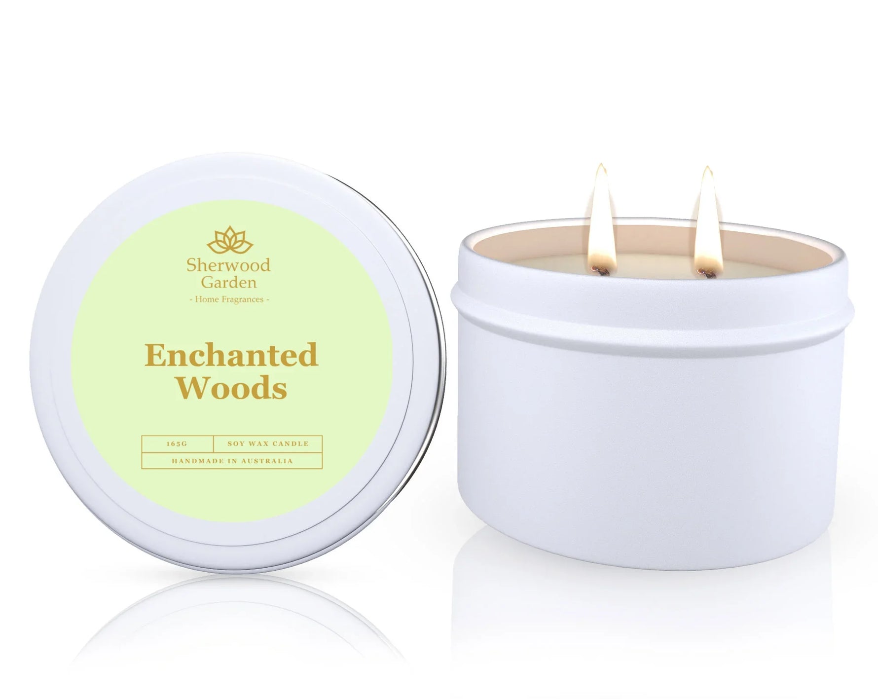 Enchanted Woods Soy Candle Tin 165g - Natural Scented Candle for Home Ambiance
