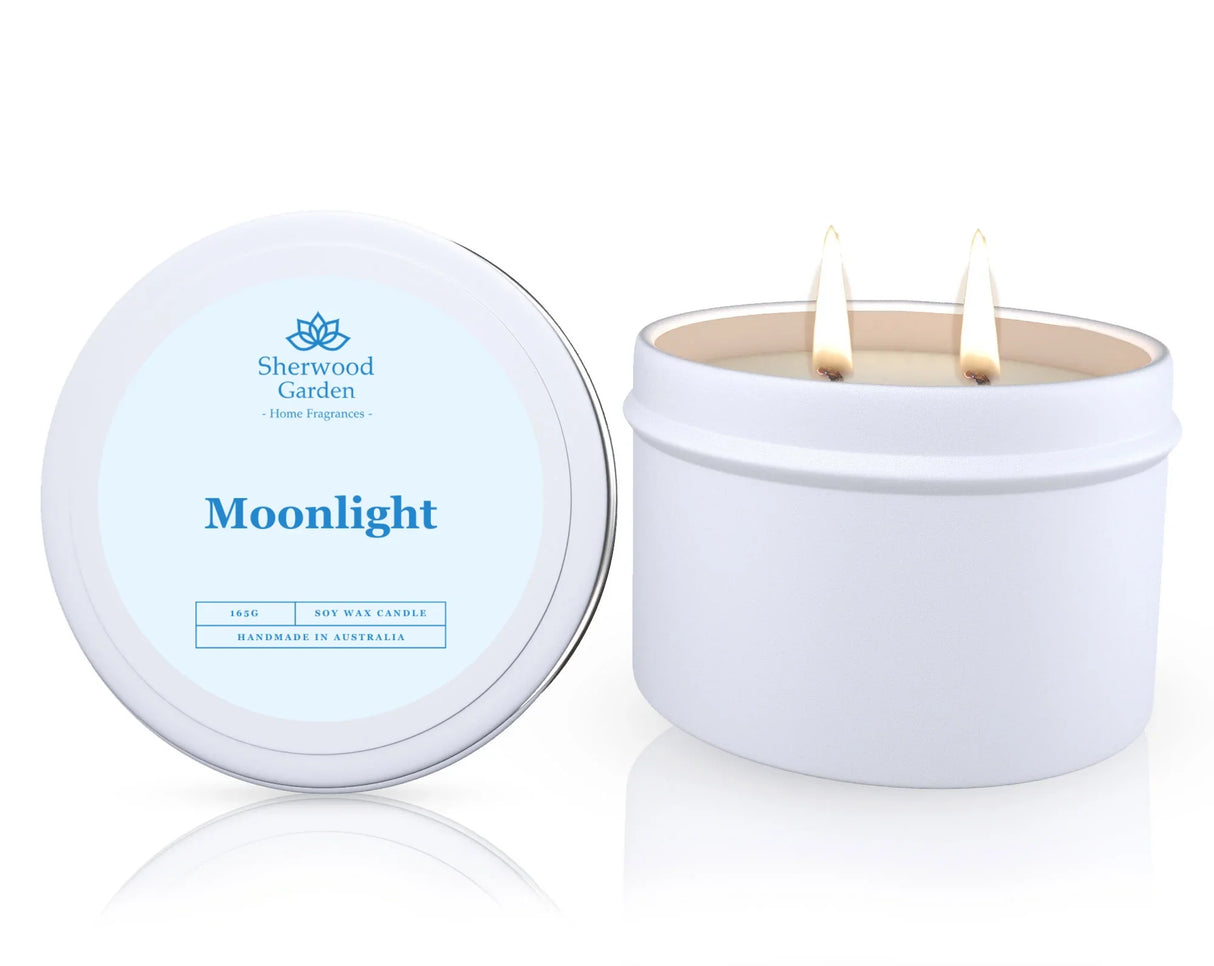 Moonlight Soy Candle Tin 165g - Natural Scented Candle for Home Ambiance