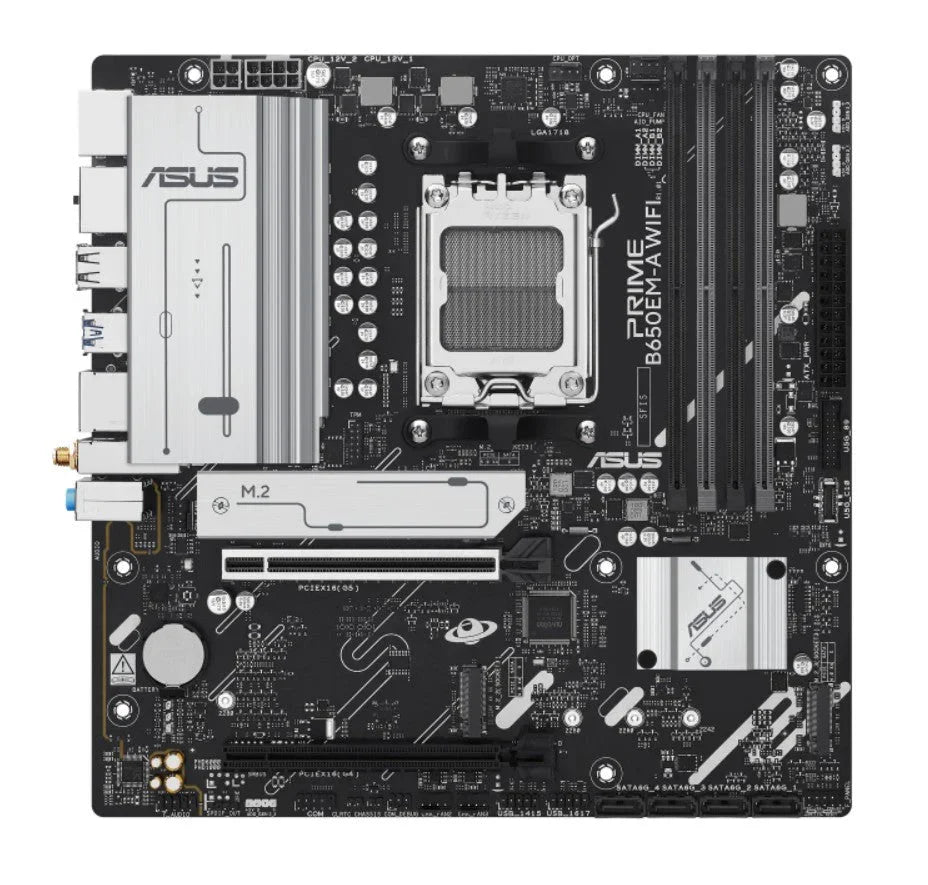 ASUS PRIME B650EM-A WIFI Motherboard AMD AM5 DDR5 Micro-ATX