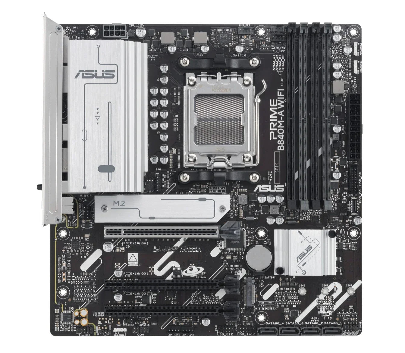 ASUS PRIME B840M-A WIFI-CSM Motherboard AMD AM5 DDR5 Micro-ATX