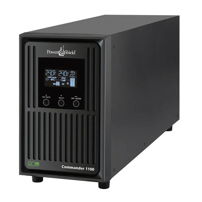 PowerShield Commander 1100VA/990W - Pure Sine Wave Tower UPS with AVR