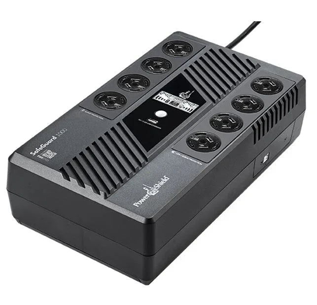 PowerShield SafeGuard 1000VA/600W Powerboard Style UPS - 8 Outlets