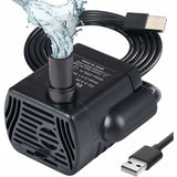 Aquarium Pump 200L/H Submersible USB 3W Ultra-Quiet Adjustable Water Pump