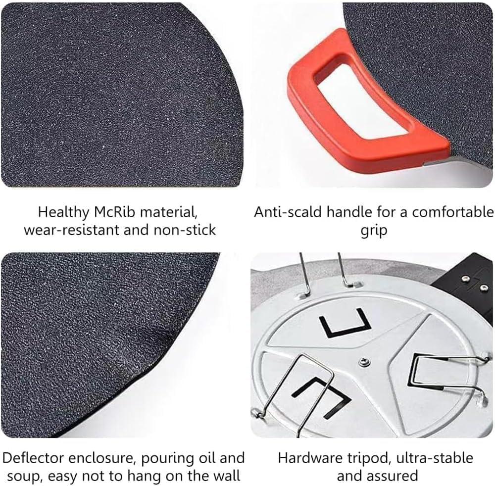 Smokeless Indoor Electric Grill & Nonstick Griddle