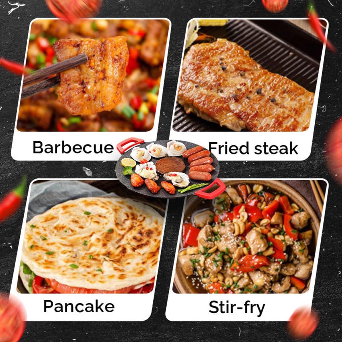 Smokeless Indoor Electric Grill & Nonstick Griddle