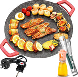 Smokeless Indoor Electric Grill & Nonstick Griddle