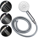 WELS Round Large 12" Rain 2in1 Shower Head 3 Modes Handheld Wall Rail Brass Twin Taps