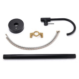 KYLINS Matt Black Freestanding Bath Filler - Floor Mounted Mixer Tap