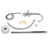 Polished Chrome Bathtub Filler Free Standing Mixer Faucet Tap Spout Handset WELS