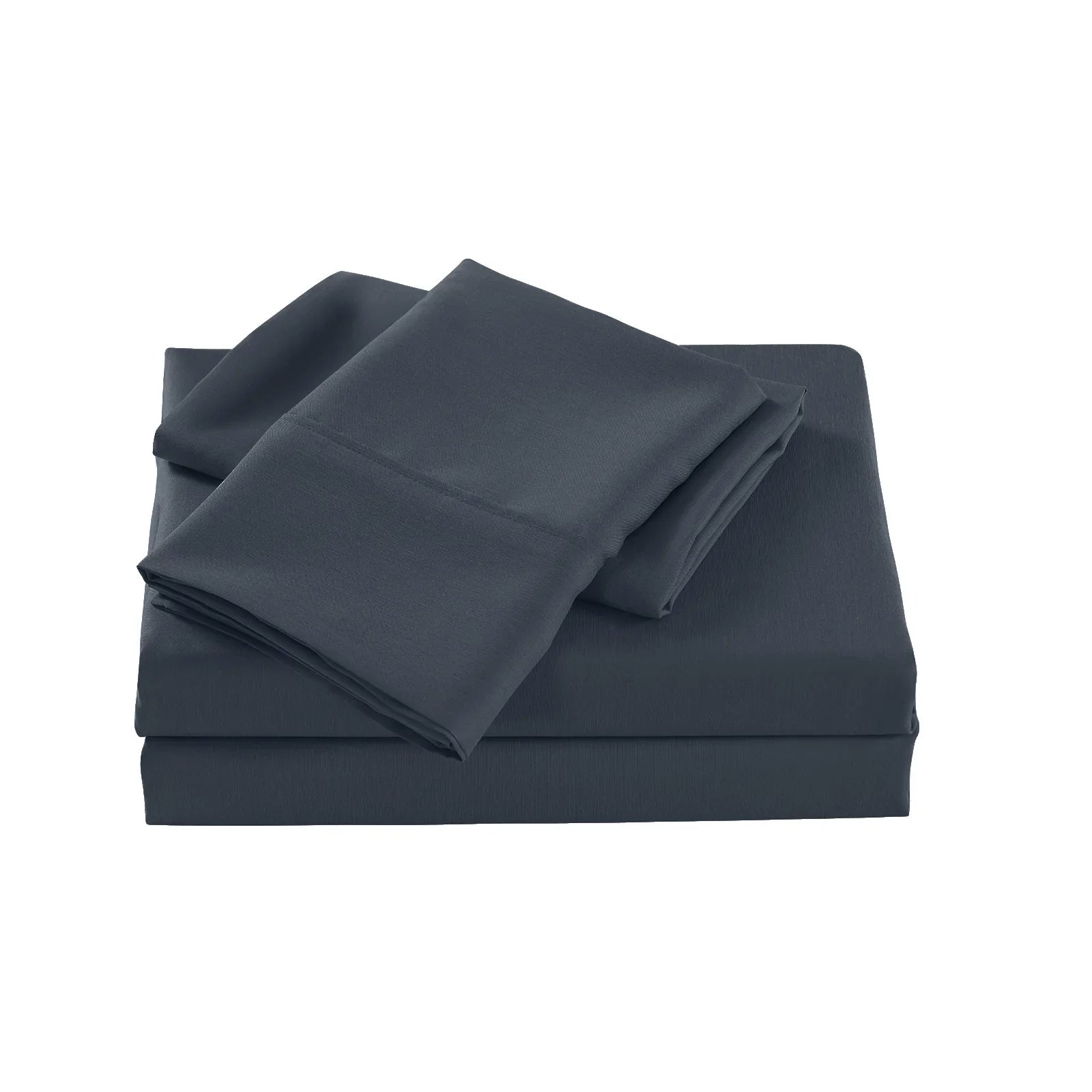Royal Comfort 2000TC Bamboo Cooling Sheet Set Single Charcoal - Ultra Soft Bedding