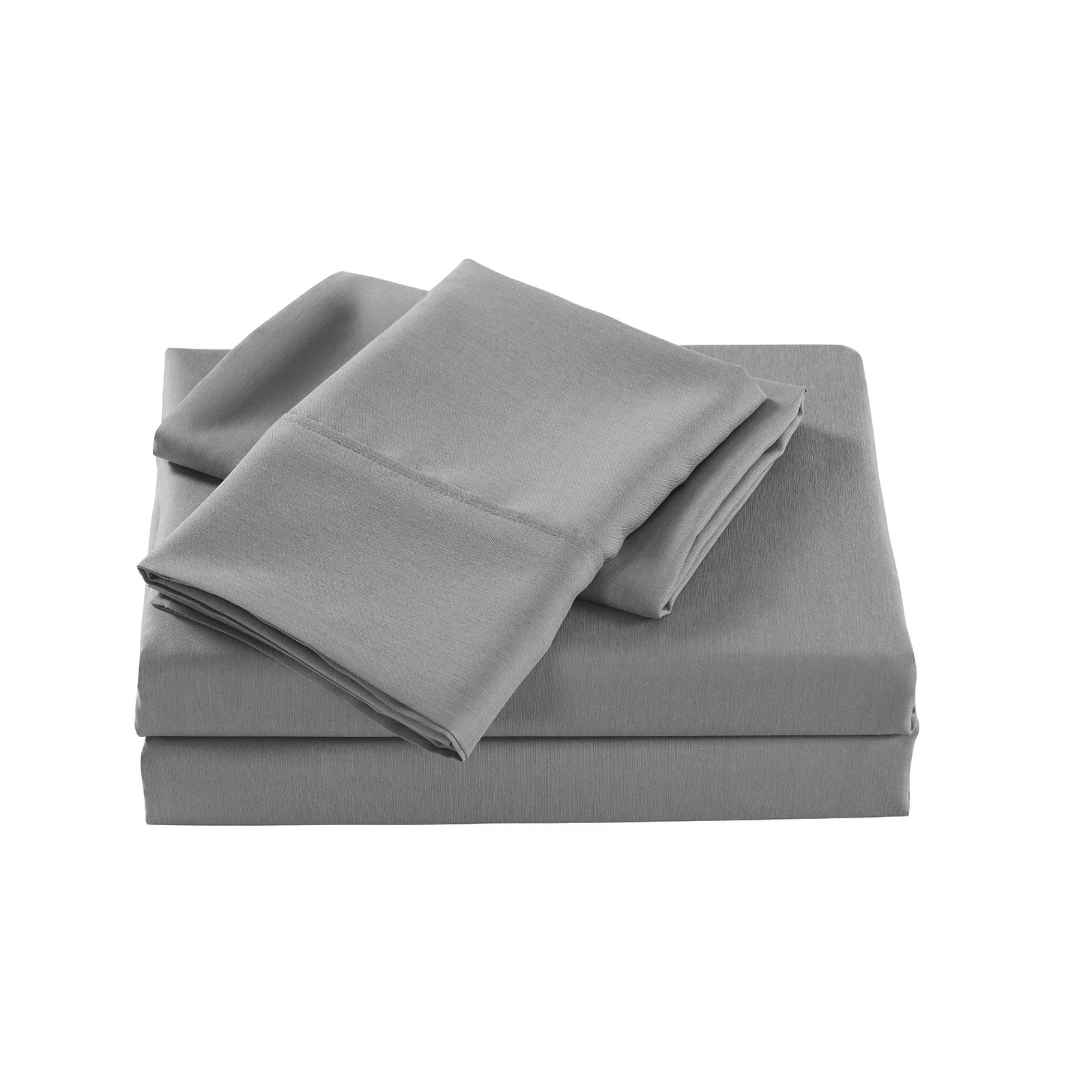Royal Comfort 2000TC Bamboo Cooling Sheet Set King Mid Grey - Ultra Soft Bedding