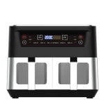 Kitchen Couture Dual View 2 x 5 Litre (10 Litre) Air Fryer Stainless Steel - Flea Market