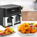 Kitchen Couture Dual View 2 x 5 Litre (10 Litre) Air Fryer Stainless Steel - Flea Market
