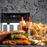 Kitchen Couture Dual View 2 x 5 Litre (10 Litre) Air Fryer Stainless Steel - Flea Market