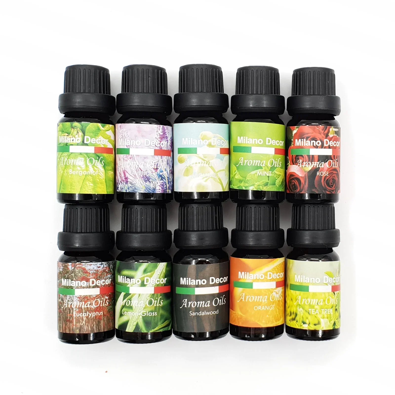 10 Pack Aroma Diffuser Oils Aromatherapy Fragrance 10ml Gift Pack - Flea Market