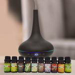 Milano Aroma Diffuser Set With 13 Pack Diffuser Oils Humidifier Aromatherapy - Dark Wood - Flea Market