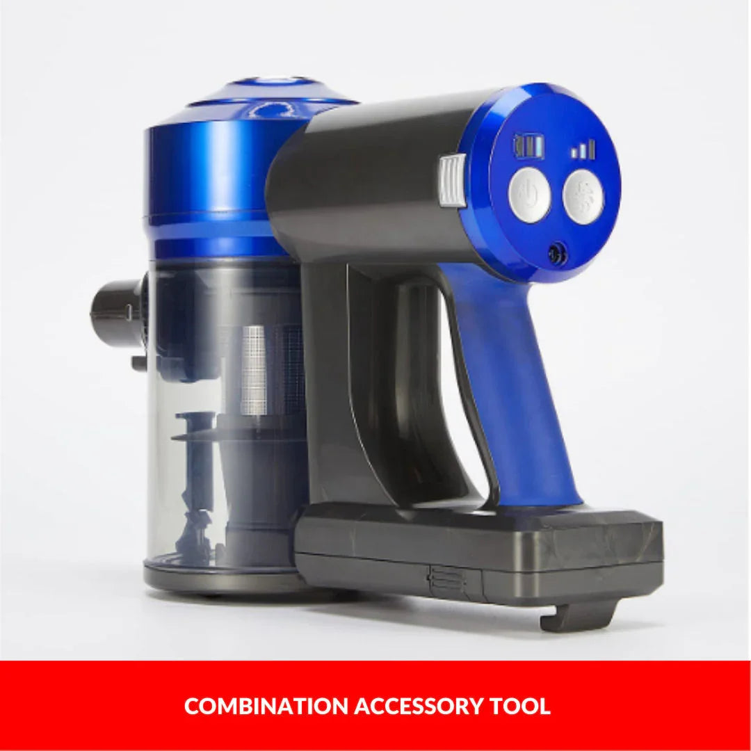 Enigma V8 22.2v Cordless Stick Vacuum Cleaner Blue + Toolkit