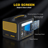 Jump 600X 600W Power Station 110W Solar Panel 10A AC DC Battery Backup