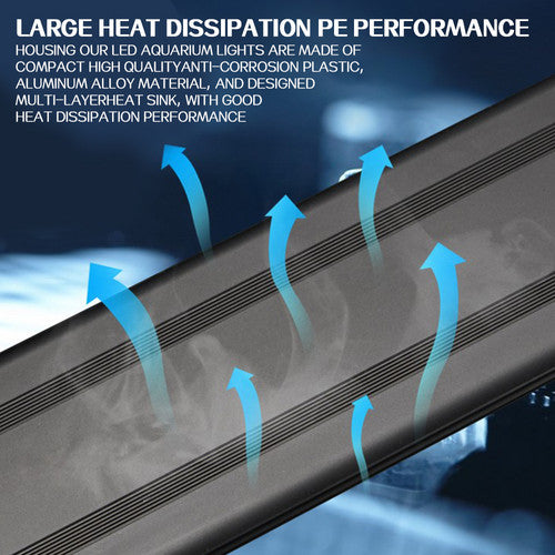 Aquarium LED Light 120cm 150W 244LED Marine Fish Tank Cool White Blue