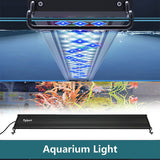 Aquarium LED Light 120cm 150W 244LED Marine Fish Tank Cool White Blue