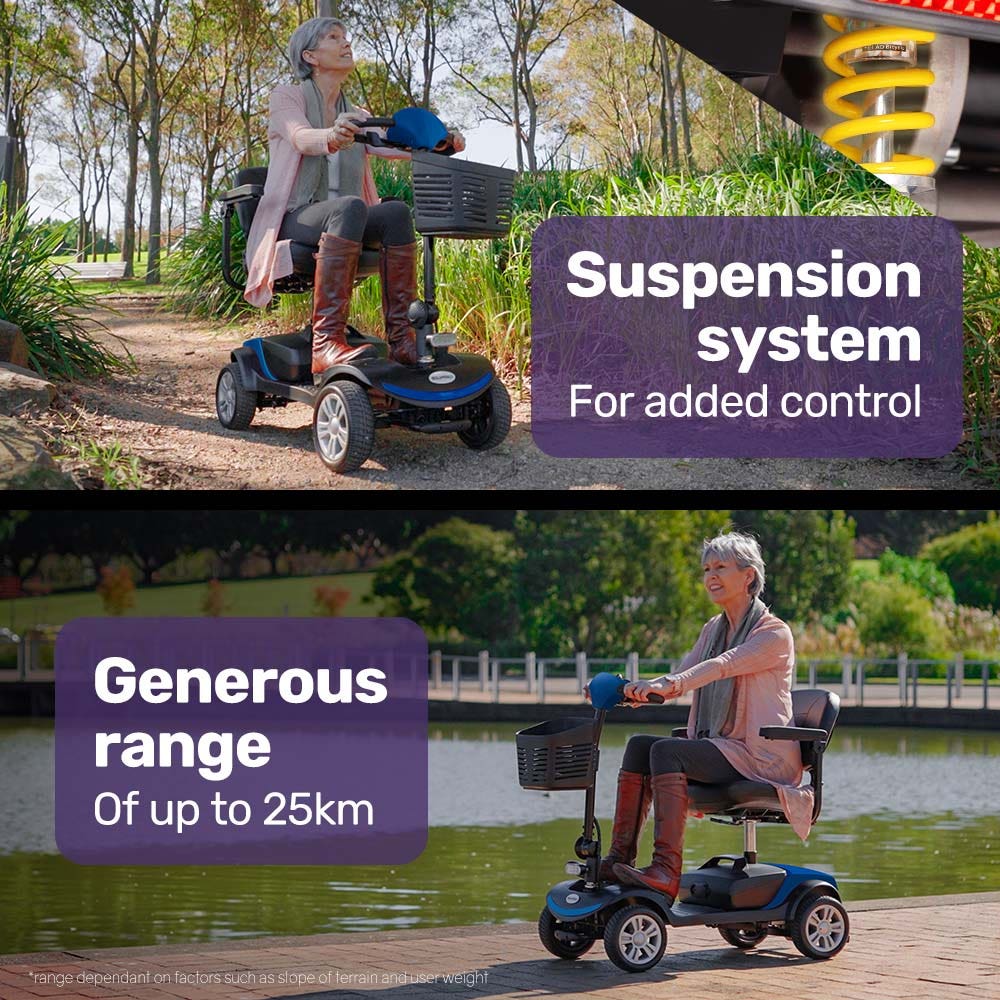 Mobility Scooter Electric 4 Wheel Portable Folding
