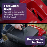 Mobility Scooter Electric 4 Wheel Portable Folding Red