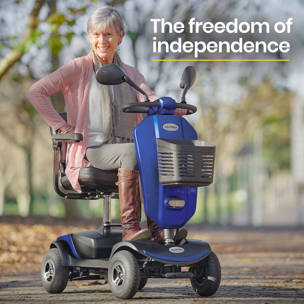 Mobility Scooter Electric 4 Wheel Blue