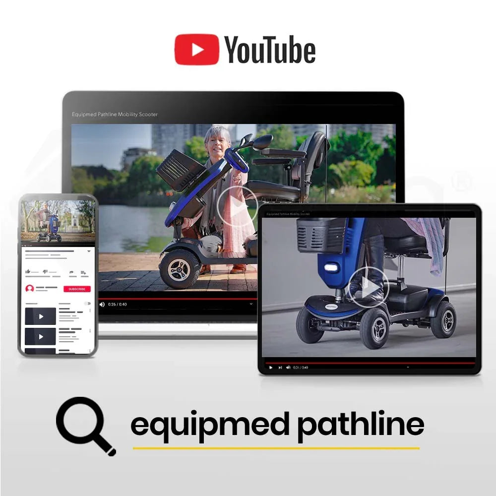 Mobility Scooter Electric 4 Wheel Blue