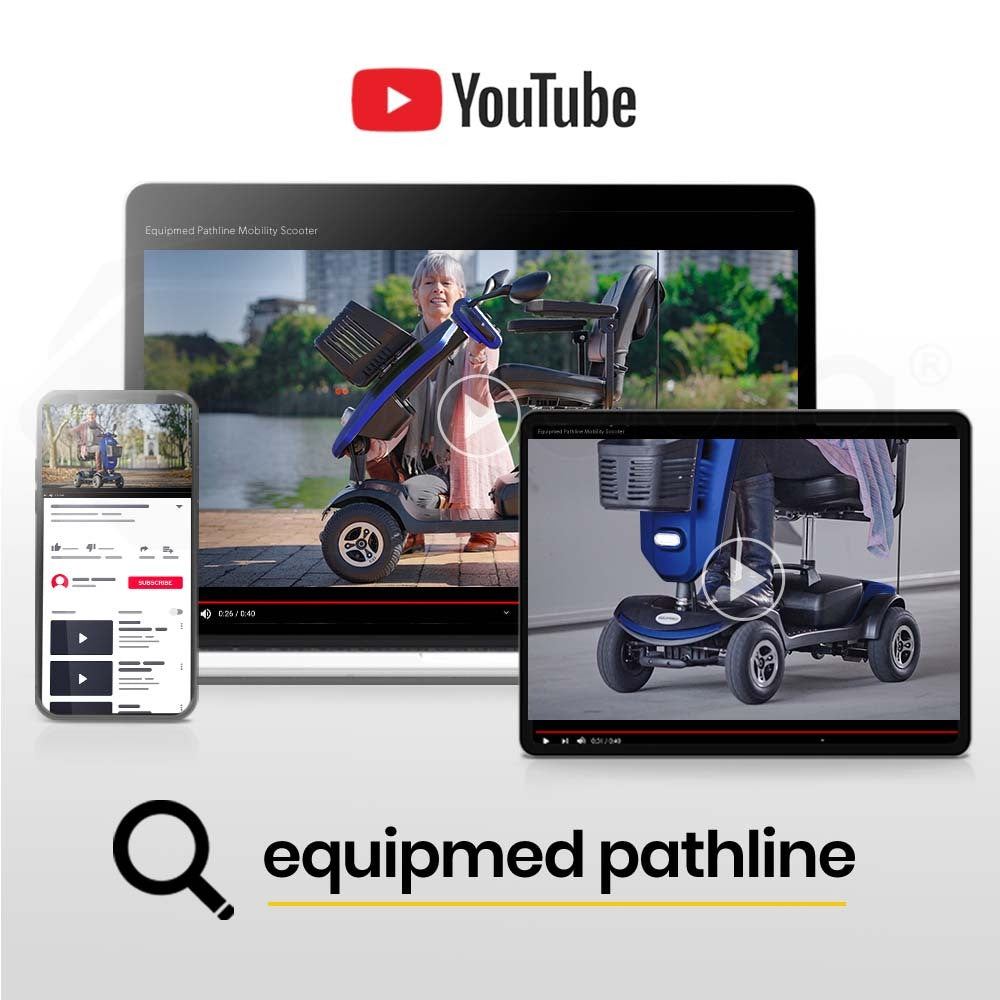 Mobility Scooter Electric 4 Wheel Blue