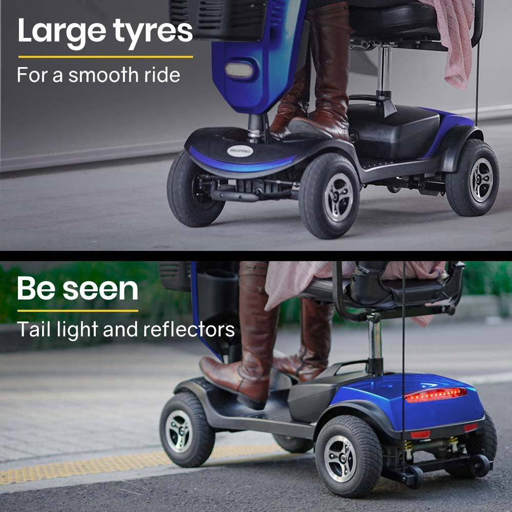 Mobility Scooter Electric 4 Wheel Blue